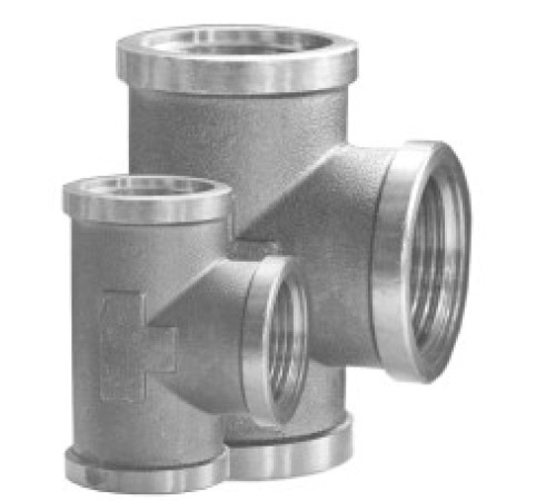 Тройник стальной 100 мм