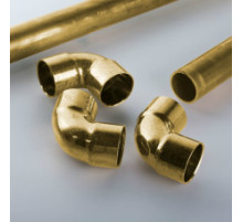 Отвод латунный 32 мм соединительный