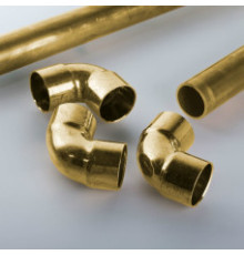 Отвод латунный 26 мм угольник-пресс