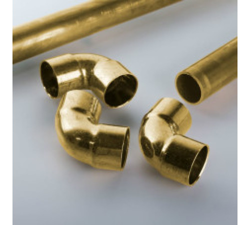 Отвод латунный 26 мм соединительный