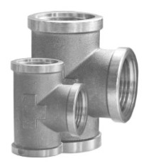 Тройник стальной никелированный бесшовный 40 мм Ст20