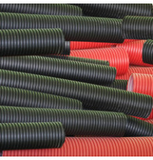 Труба дренажная 110 мм в геотекстиле (с фильтром) 50 мм бухта SN6 двухслойная полиэтиленовая